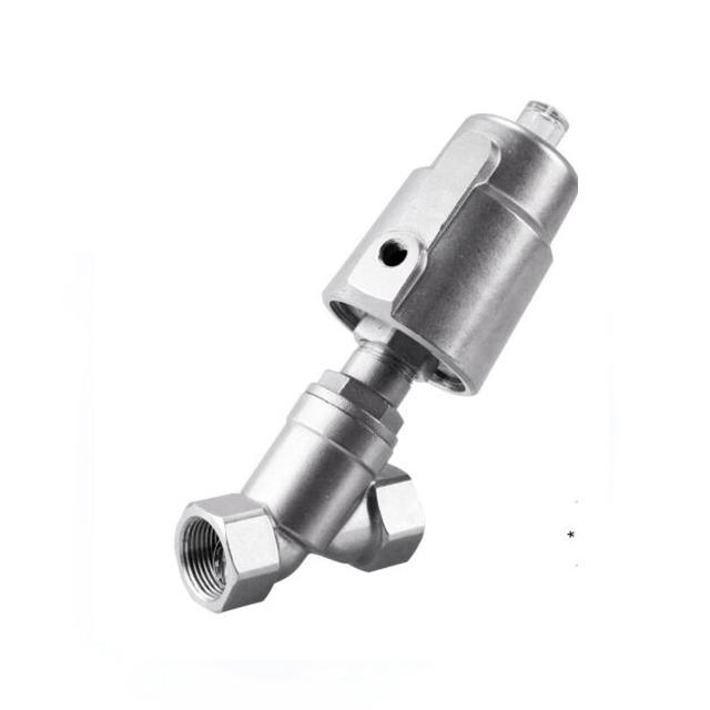 Sanitary Stainless Steel Pneumatic Welding Angle Seat Valve