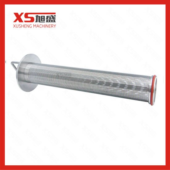 Dn80 Ss304 Stainless Steel Sanitary Food Grade Milk Angle Type Filter Strainer