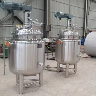 Stainless Steel SS304 Sanitary Food Grade Cooling Jacket Tanks with Agitator Mixing Blade