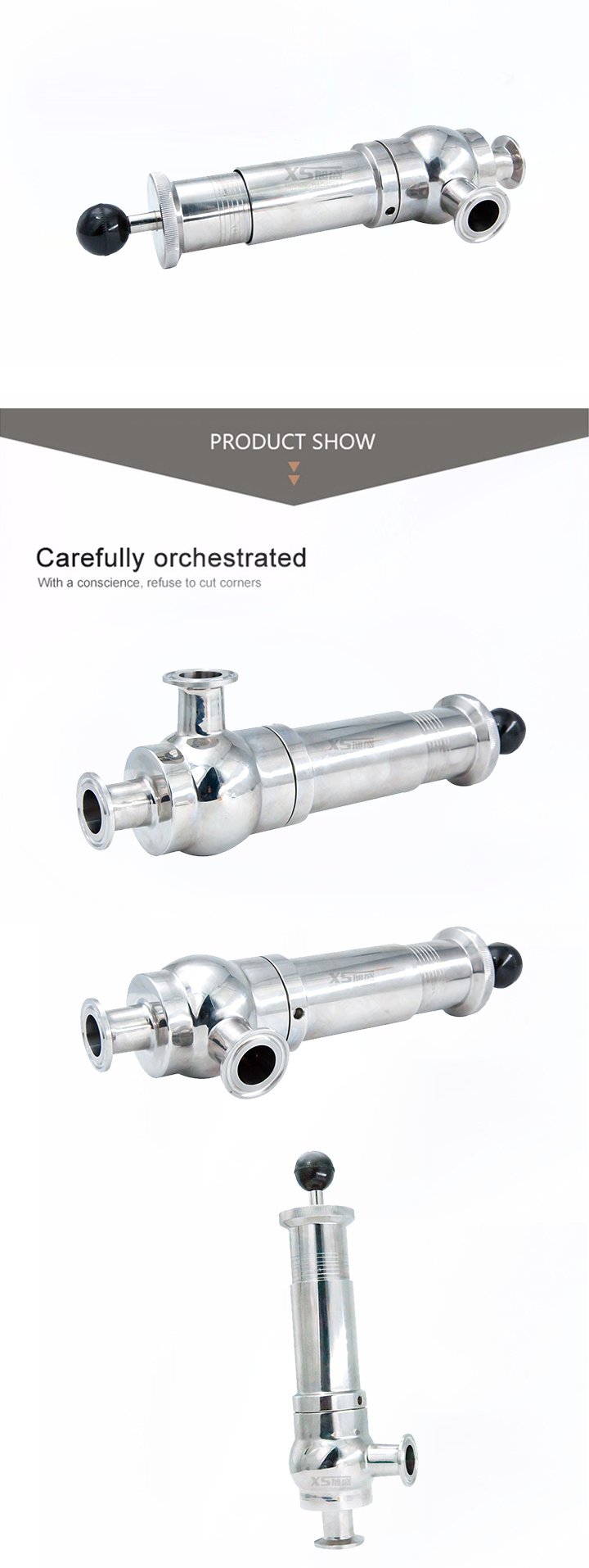 Stainless Steel Sanitary Pressure Air Relief Safety Valve