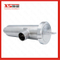 Dn80 Ss304 Stainless Steel Sanitary Food Grade Milk Angle Type Filter Strainer