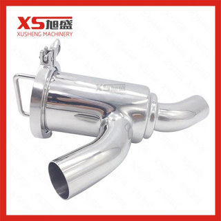 Stainless Steel Hygienic Non Retention Strainer with Bend Type