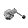 Sanitary Stainless Steel Tri Clover Manual Butterfly Valves