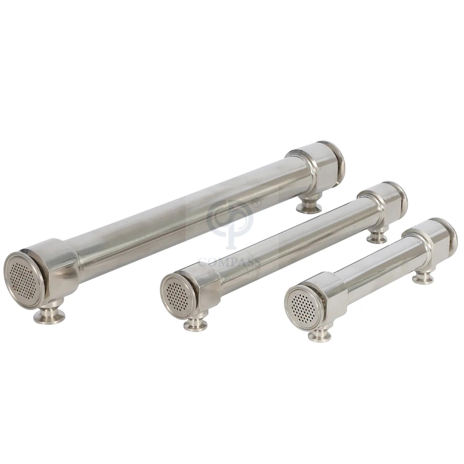 Sanitary Stainless Steel SS316L Two Pass Double Tube Tubular Shell Plate Heat Exchanger 
