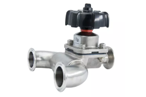 What function do 304 sanitary diaphragm valves have?