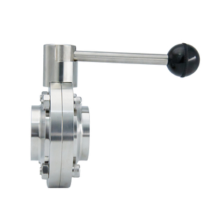 DIN Manual Sanitary Butterfly Valve for Alcohol
