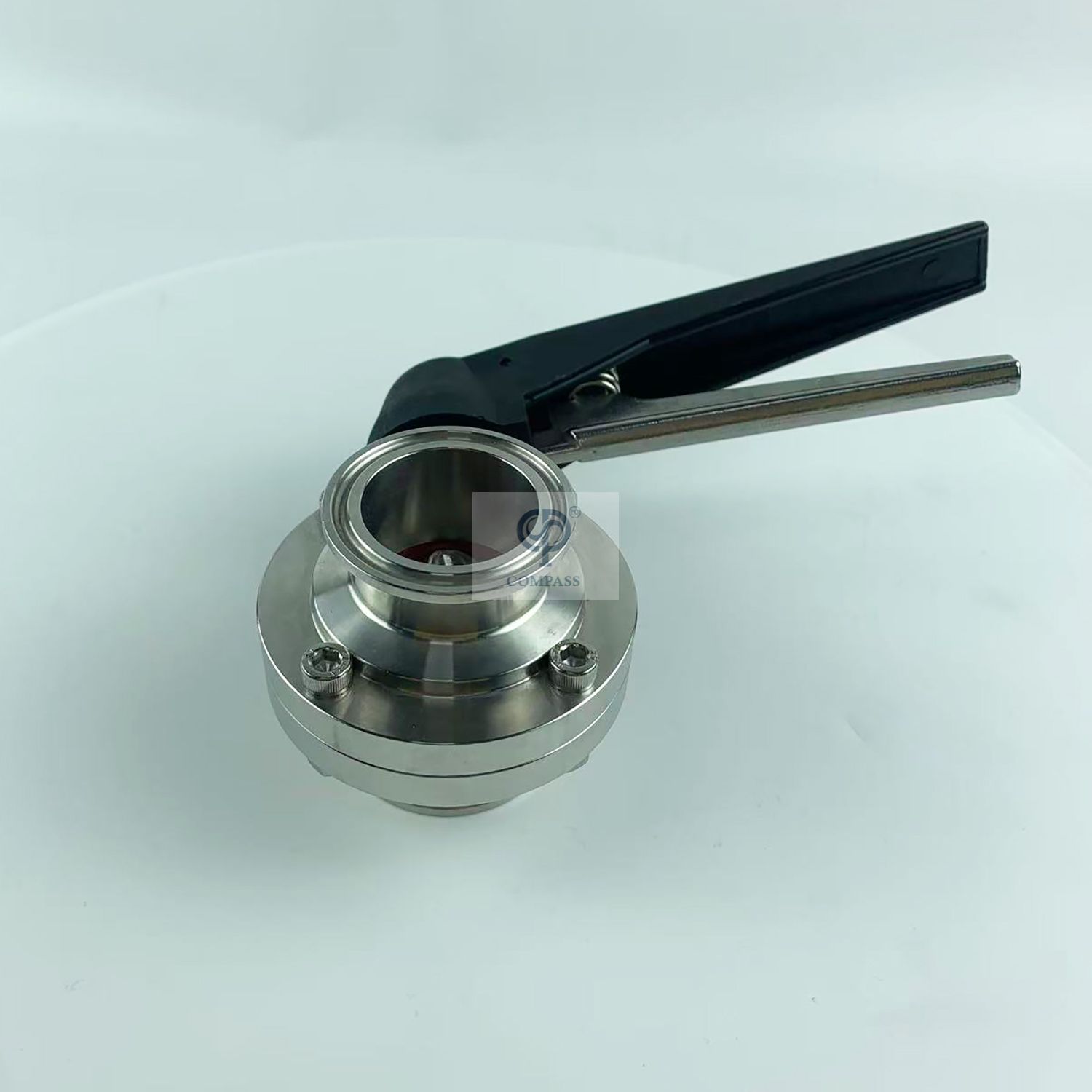 TC64MM SMS Manual Clamp Butterfly Valve with Plastic Duckbill Handle