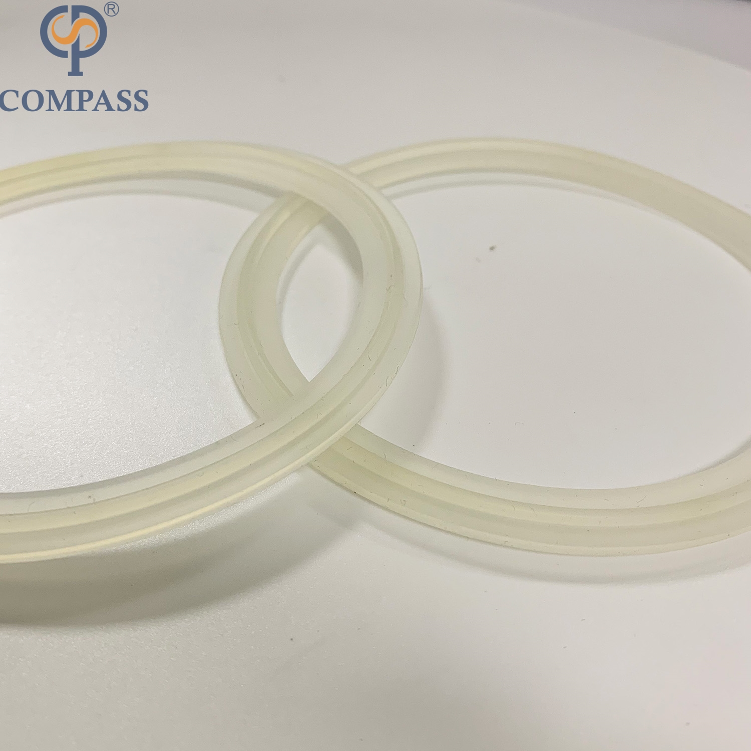 Clamp Transparent 2Inch Food Grade TC64MM Silicone Gasket without Lip
