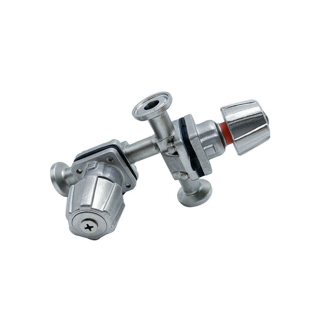 3/4Inch 19.05MM High Quality Sanitary Hygienic Stainless Steel SS316L Manual SMS Clamp Straight Diaphragm Vavle with Stainless Steel Handle
