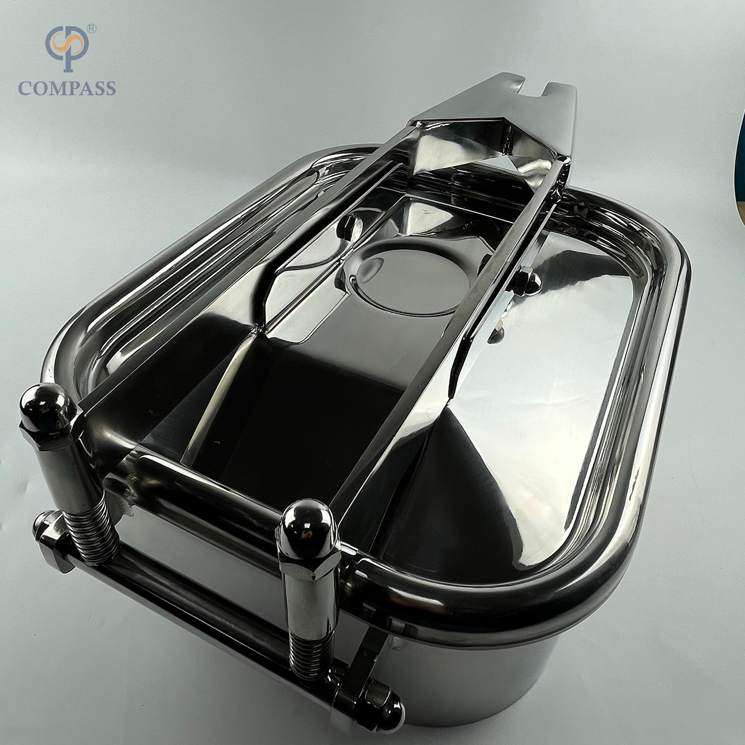 STAINLESS STEEL SS304 OUTWARD RECTANGULAR MANWAYS WITH ONE INTERSECTANT ARMS