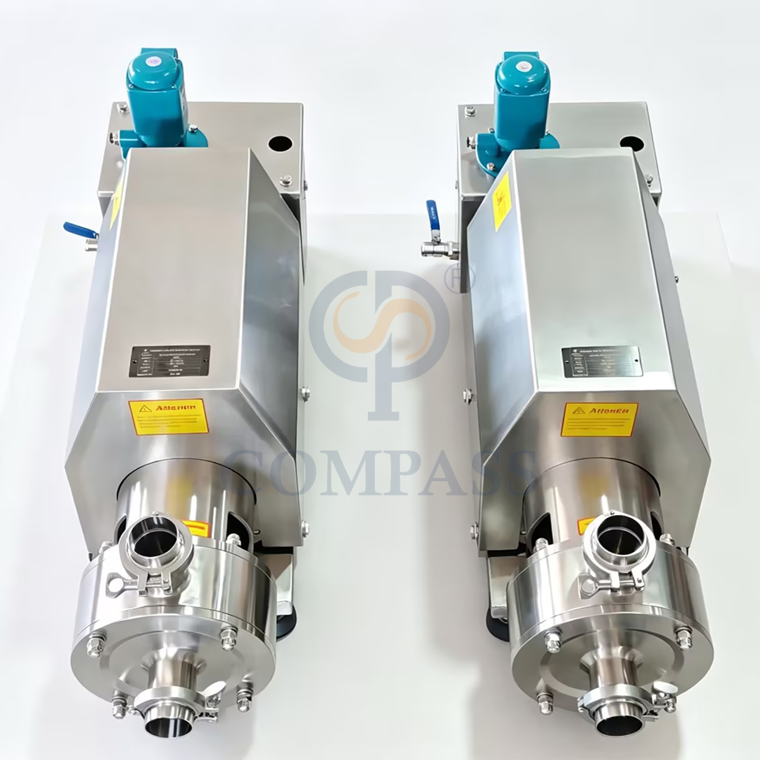 380V 50HZ 3P 4kw SS304 Sanitary Food Grade TRL-1 Pipeline High Shear Dispersing Emulsifier with China Motor and Water Pump Tank