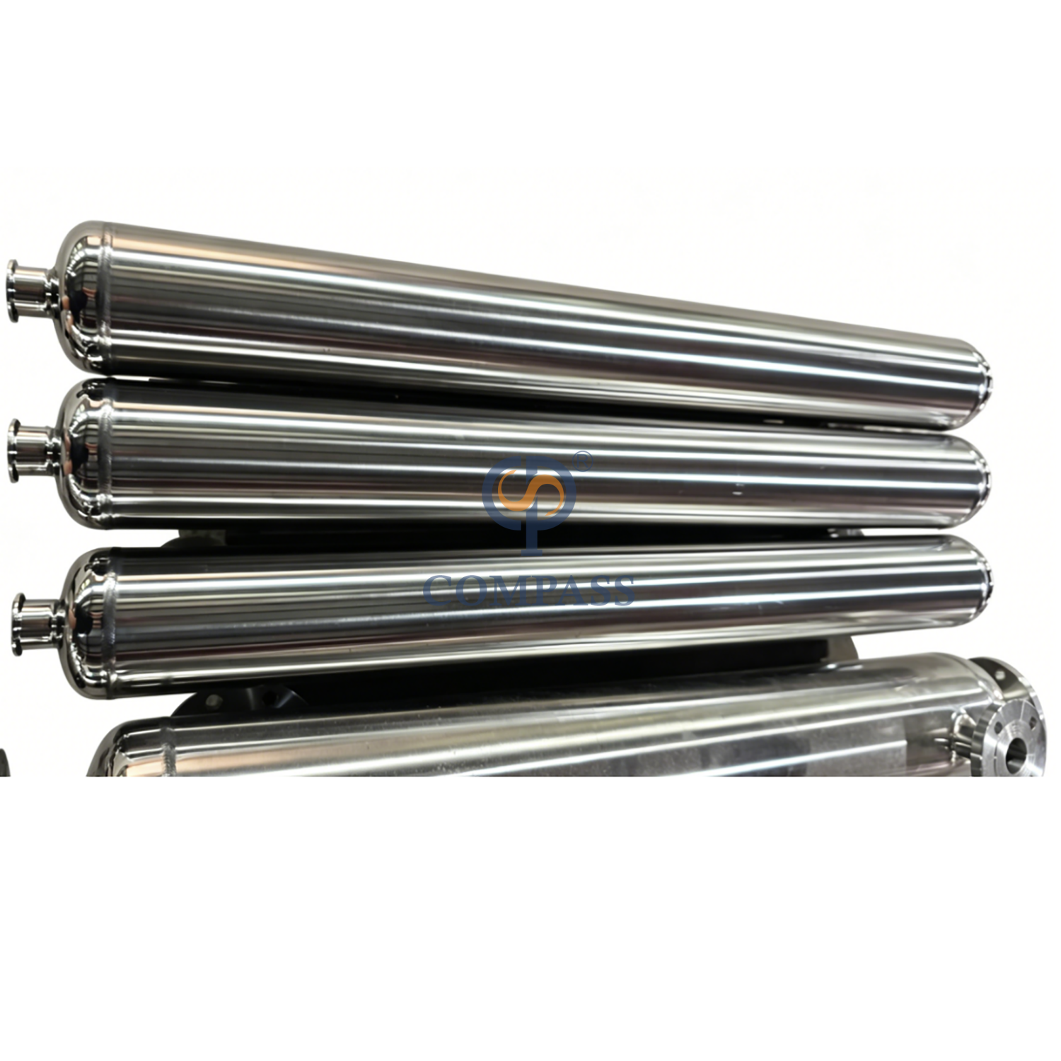 10 Square Meter SS316L Water Flange PN10 180 Celsius Coiled Tube Heat Exchanger