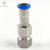 DN15 Sanitary Stainless Steel SS304 BS Single Clamp Female Threaded Union