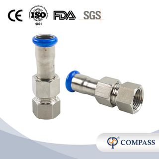 DN15 Sanitary Stainless Steel SS304 BS Single Clamp Female Threaded Union