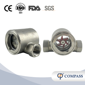 DN15 SANITARY STAINLESS STEEL ECCENTRIC IMPELLER SIGHT GLASS