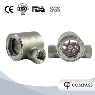 DN15 SANITARY STAINLESS STEEL ECCENTRIC IMPELLER SIGHT GLASS