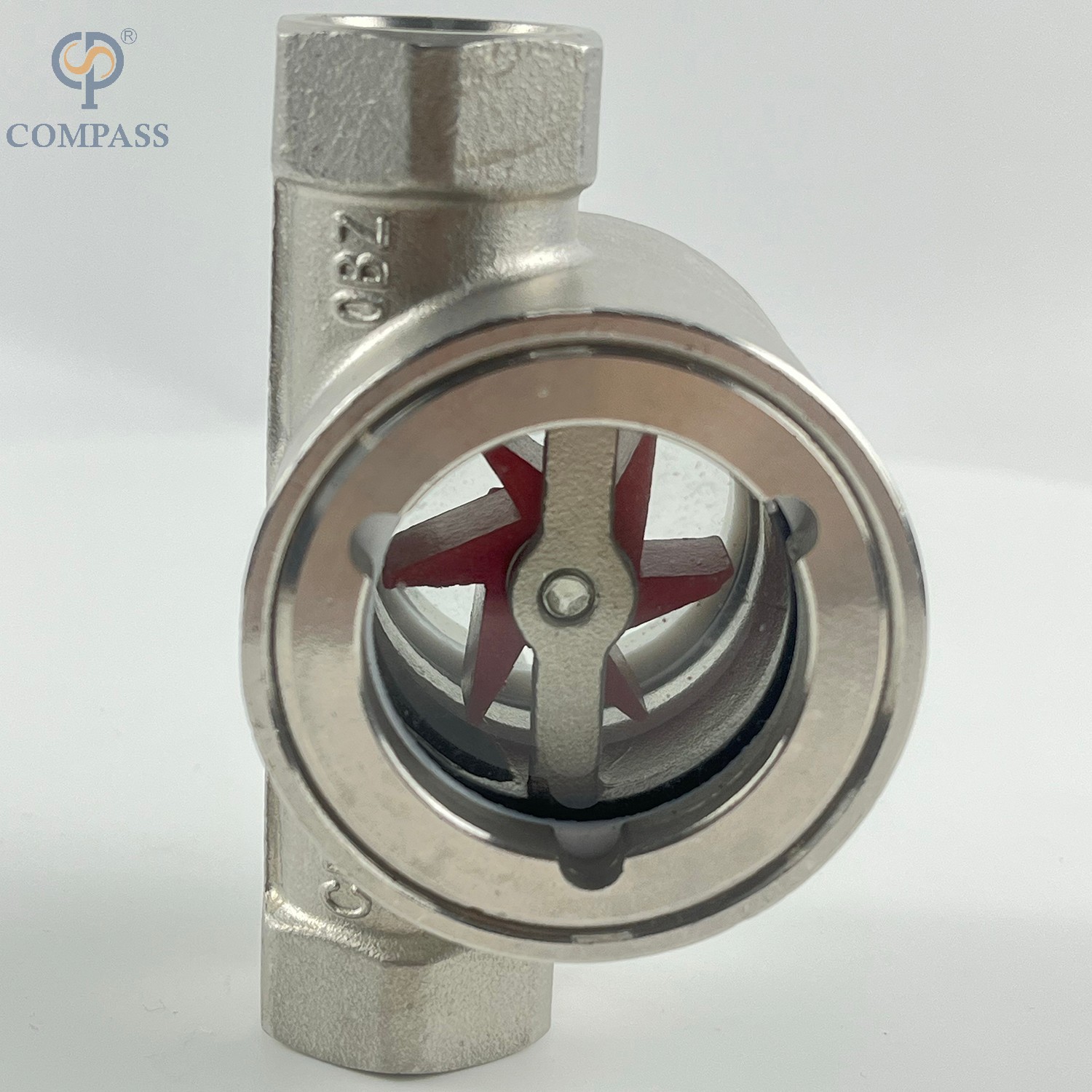 DN15 SANITARY STAINLESS STEEL ECCENTRIC IMPELLER SIGHT GLASS