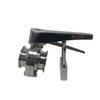 2Inch 51MM Sanitary Hygienic Stainless Steel Food Grade SS304 SMS Manual Tri Clamp Butterfly Valve with Viton Seal