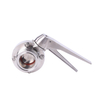 DN25 RD52×1/6 Sanitary Hygienic Stainless Steel Food Grade SS304 Manual Threaded Butterfly Valve with Stainless Steel Gripple Handle