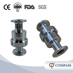 25.4MM STAINLESS STEEL SS316L FOOD GRADE STERILE SANITARY GRADE SMS FERRULE SINGLE-UNION END CHECK VALVES