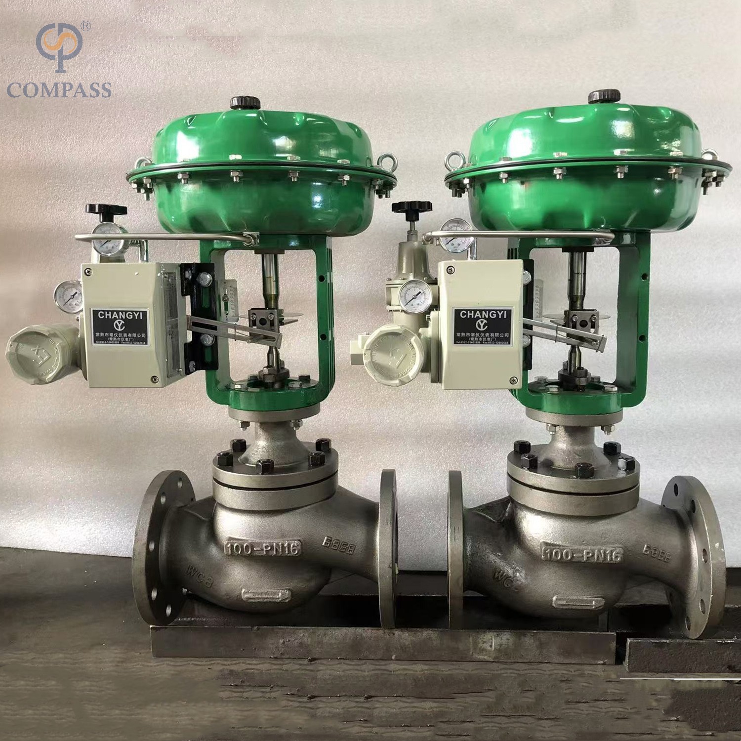 Normally Close PN16 DN40 SS304 Modulating Valves with Pneumatic Actuator