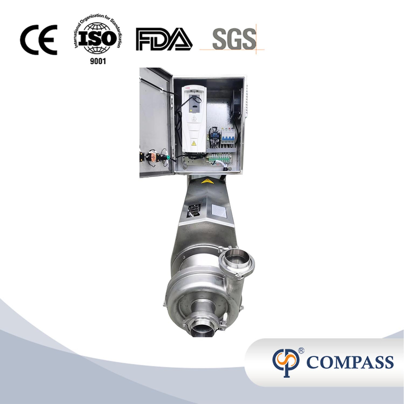 KSCP-15-24-3 Sanitary Hygienic Stainless Steel Square Centrifugal Pump With Inverter and Control Box