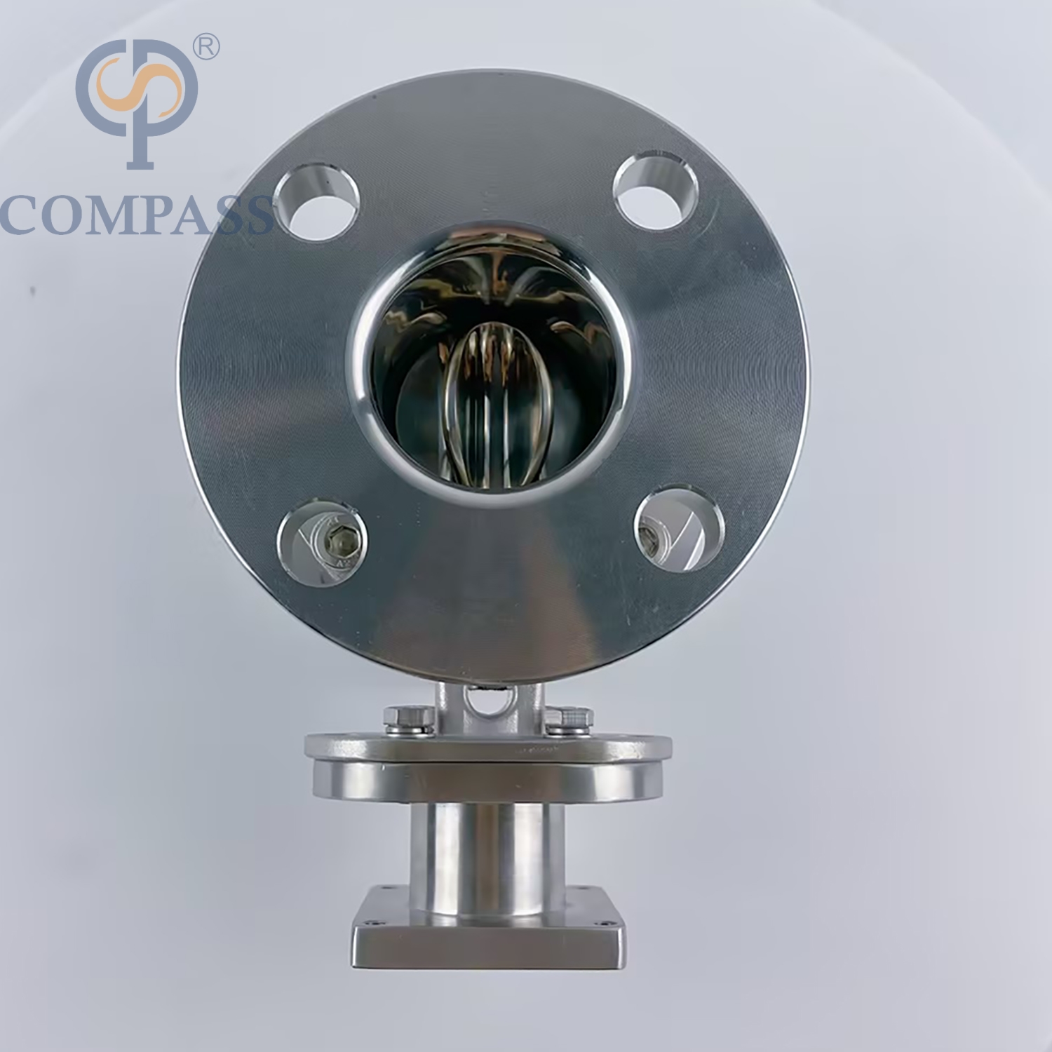 Popular Sale 1.5Inch 48.3MM Sanitary Hygienic Stainless Steel Food Grade SS304 150LB Flange Six Petal Powder Flange-type Butterfly Valve