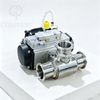 2'' SS316L Pneumatic Three-way T Port Tri-Clamp Ball Valve with 24V Solenoid Valve and Limit Switch and Pressure Reducing Valve