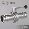 25.4MM Stainless Steel ss304 Sanitary Long Weld Butterfly Valve