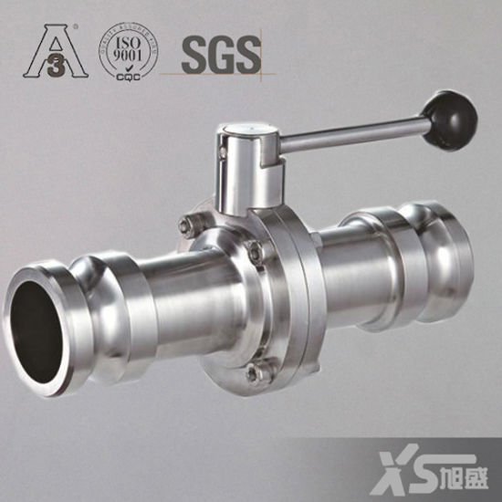 25.4MM Stainless Steel ss304 Sanitary Long Weld Butterfly Valve