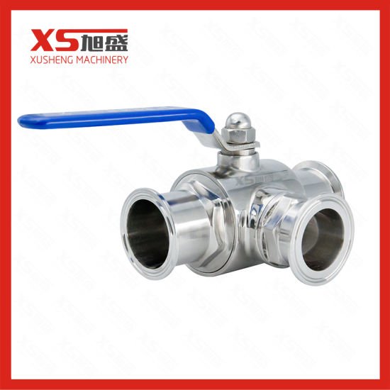 Stainless Steel Sanitary Tc 3-Way Ball Valve