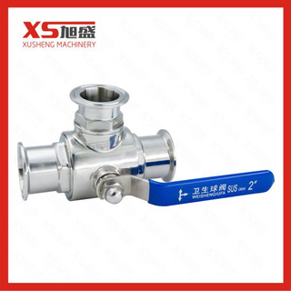 Stainless Steel Sanitary Clamp T Port Ball Valves