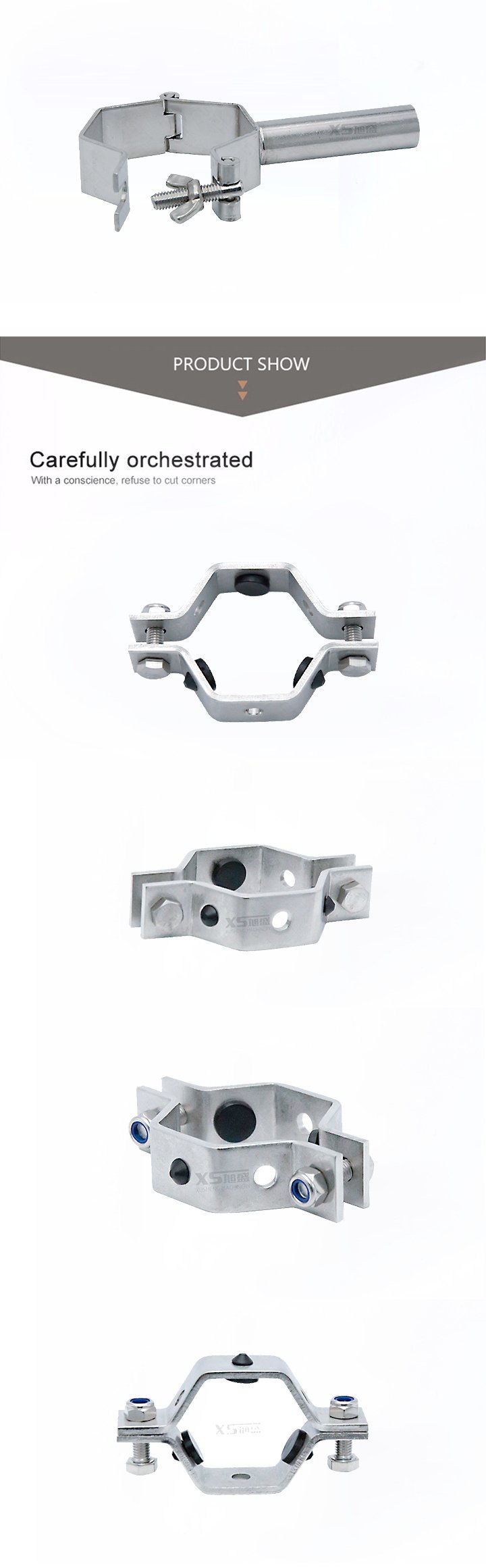 Stainless Steel Hex Pipe Hanger with Tube