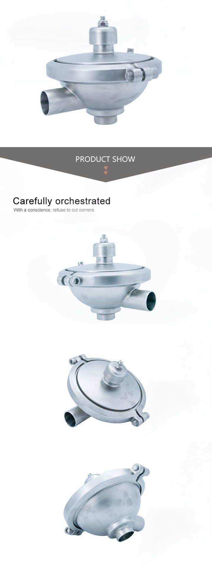 Stainless Steel Sanitary Grade Pressure Regulating Valve