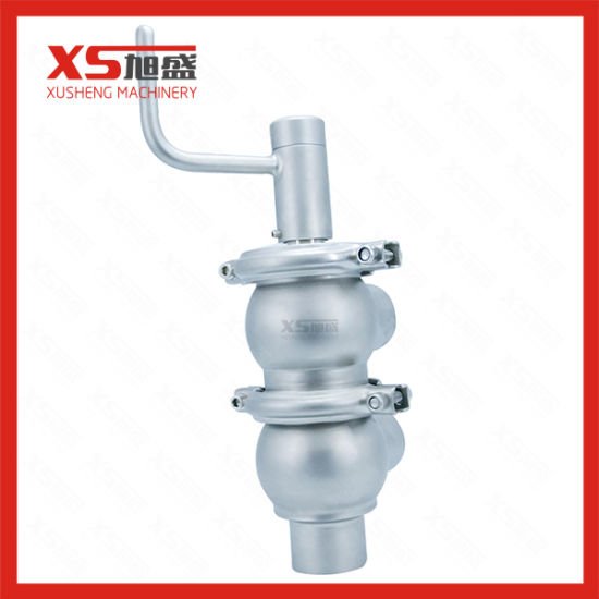 Sanitary Stainless Steel Manual Double Seat Valve