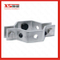 Sanitation Stainless Steel Pipe Support with Grommets