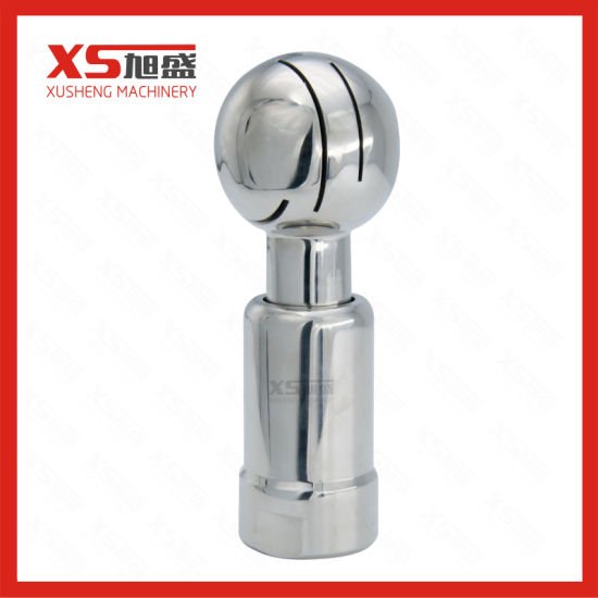 Stainless Steel Food Grade Female Threaded Tank Rotary Cleaning Ball