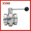 25.4mm SS316L Stainless Steel Sanitary DIN Manual Sanitary Butterfly Valves