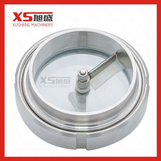 Stainless Steel Sanitary Union Type Sight Glass with Brush