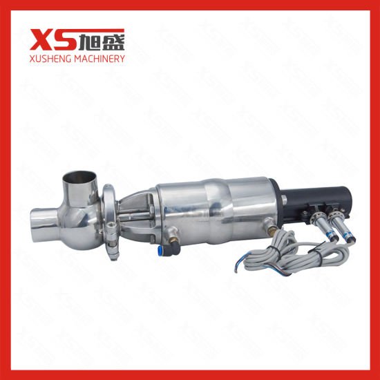 Stainless Steel SS304 Food Processing Pneumatic Flow Diversion Valve