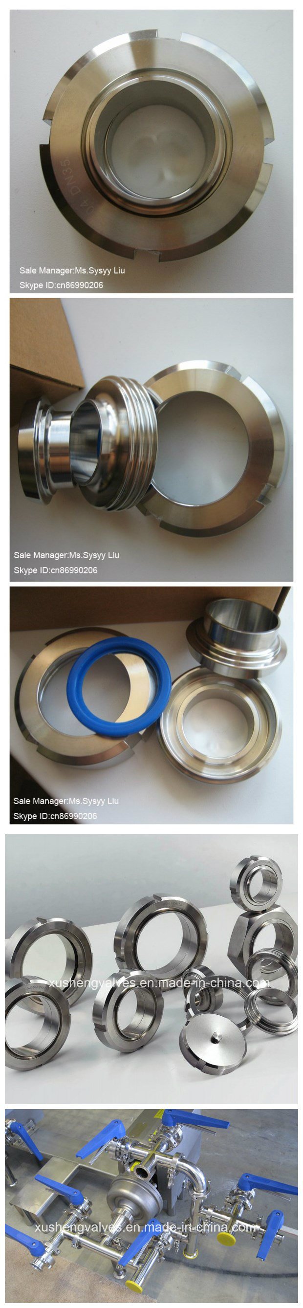 63.5mm Stainless Steel SS304 Hygienic SMS Union