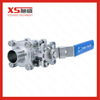 Stainless Steel SS316L Sanitary Welding Three Pieces Ball Valve