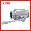 Stainless Steel Sanitary Tri Clamp Straight Ball Valve 