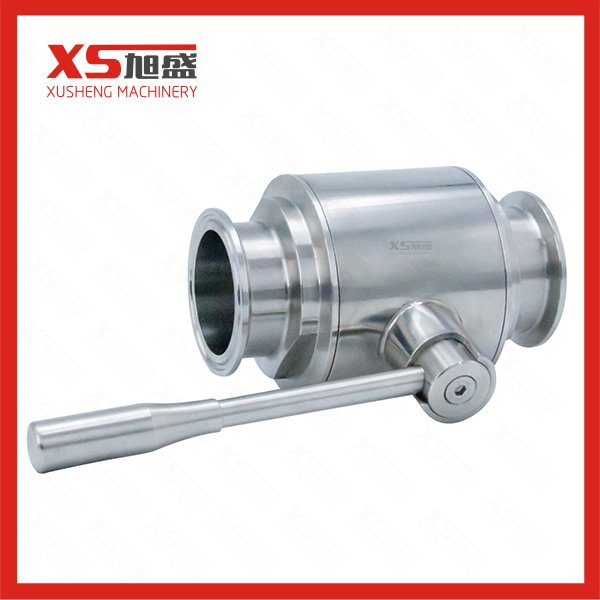 Stainless Steel Sanitary Tri Clamp Straight Ball Valve 