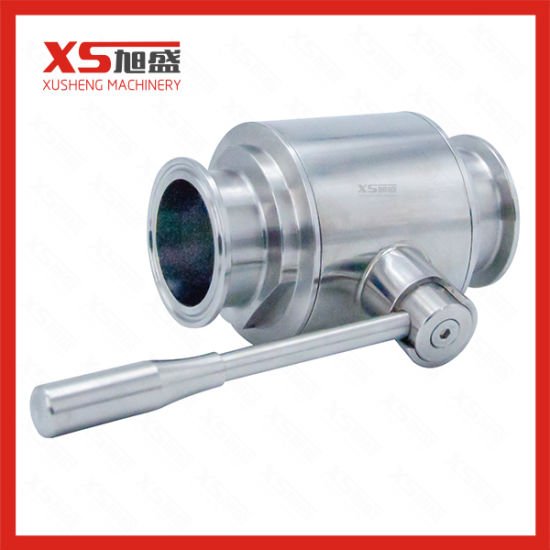 Stainless Steel Sanitary Tc Tri Clamp Straight Ball Valve