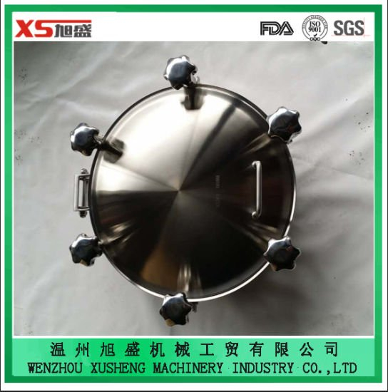 Dn400 Stainless Steel AISI304 Sanitary Pressure Round Manhole Cover