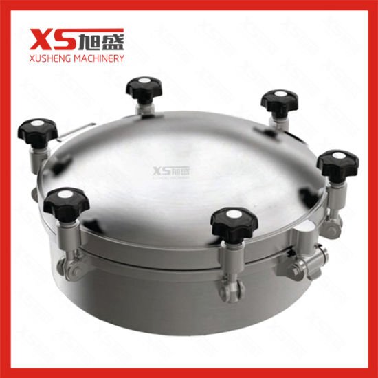 600mm Stainless Steel 316 Food Grade Round Pressurized Manhole Cover with FDA Gasket