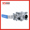 Ss304stainless Steel Sanitary Welded Three Piece Ball Valve