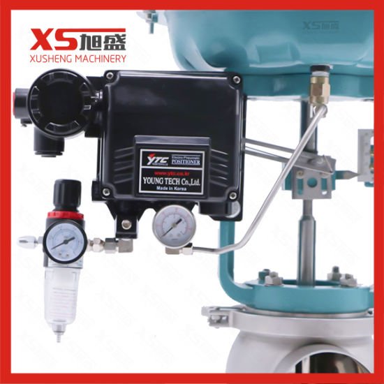 Sanitary Pneumatic Diaphragm Control Valve with Positioner