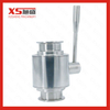 Stainless Steel Sanitary Straight Ball Valve with Tc Tri Clamp Ends